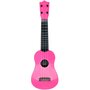  Guitare acoustique folk 57 cm 4 cordes enfant jouet rose