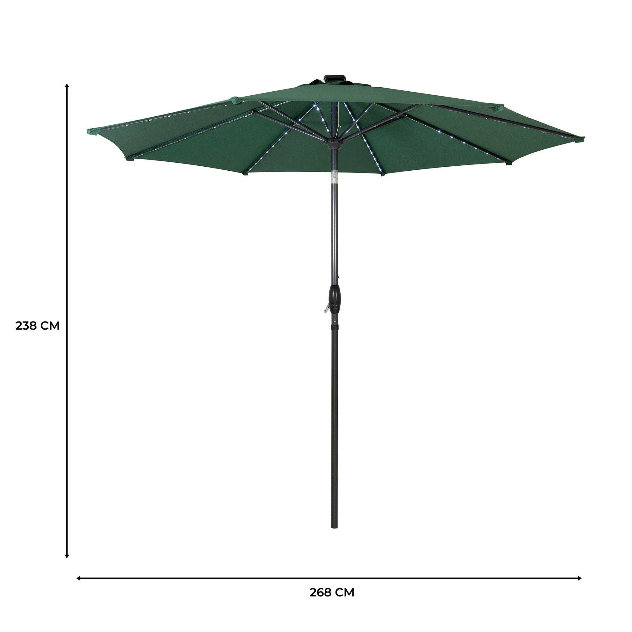 Voir la diapositive 5 : Monster Parasol Inclinable à LED 2,7 m