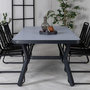 Voir la diapositive 5 : Paris Prix Table de Jardin  Virya  200cm Noir & Gris