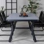 Voir la diapositive 5 : Paris Prix Table de Jardin  Virya  200cm Noir & Gris