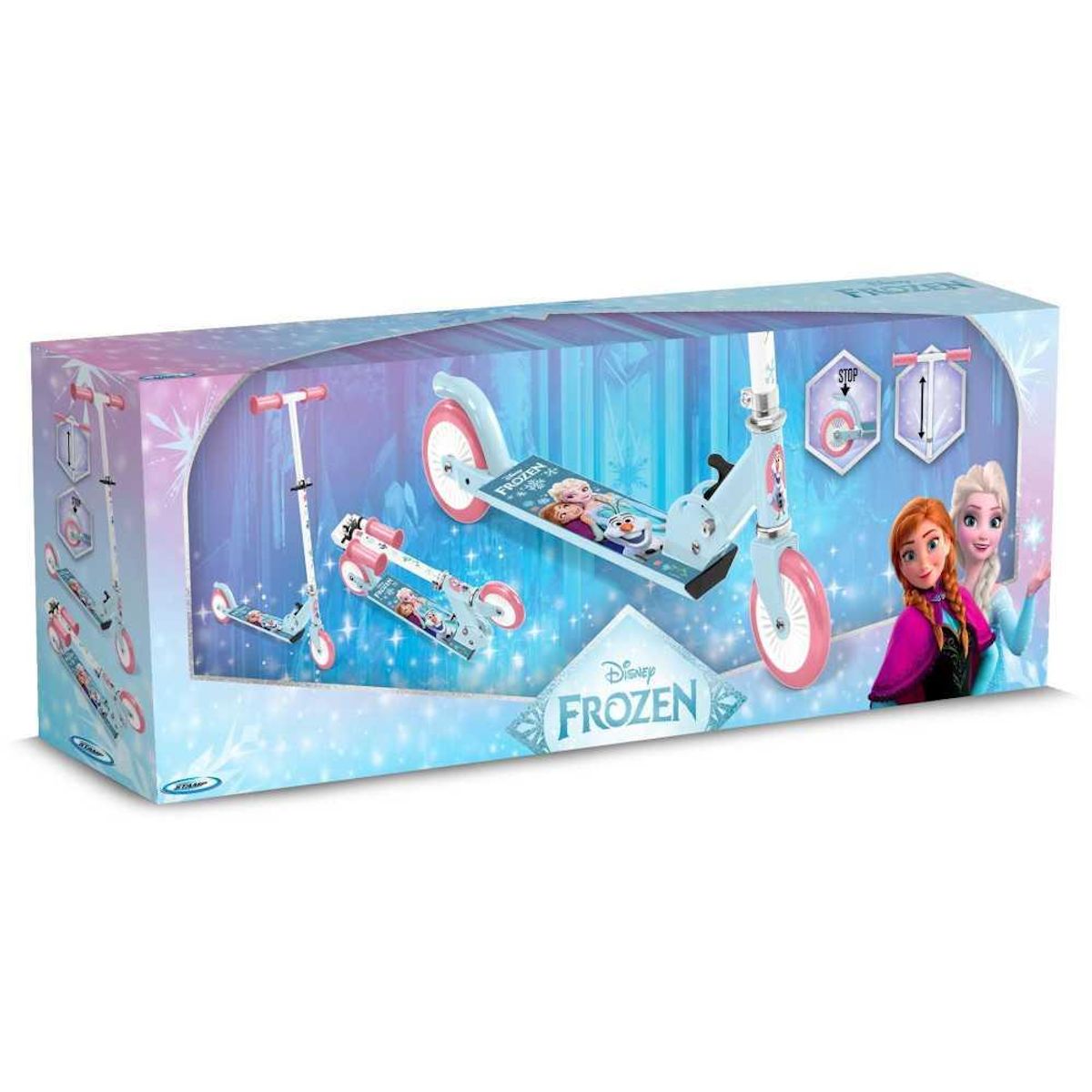 REINE DES NEIGES Trottinette enfant pliable - LA REINE DES NEIGES - RN246042 - Bleu