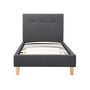 Voir la diapositive 1 : Habitat et Jardin Lit  Elise  - 90 x 190 cm - Gris foncé