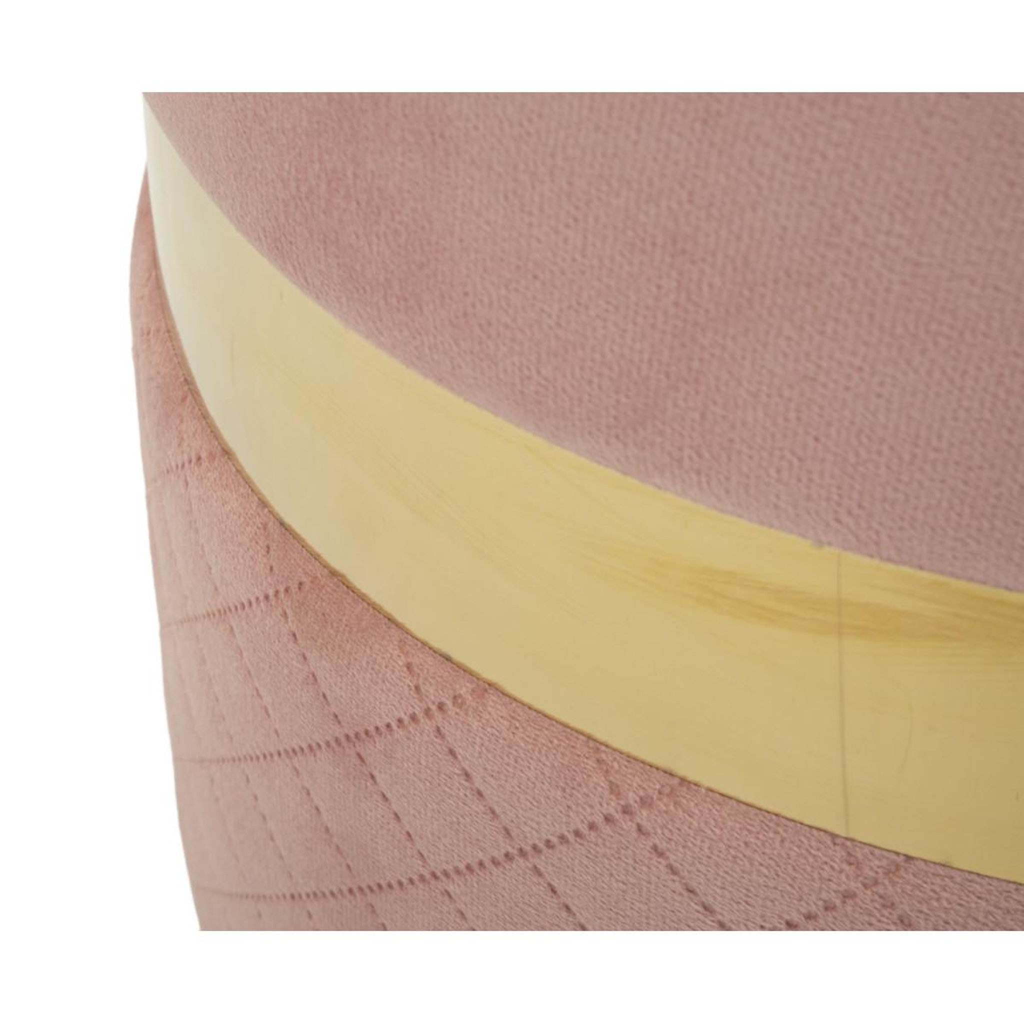 Voir la diapositive 4 : Paris Prix Lot de 2 poufs coffres  sheffild  42cm rose & or
