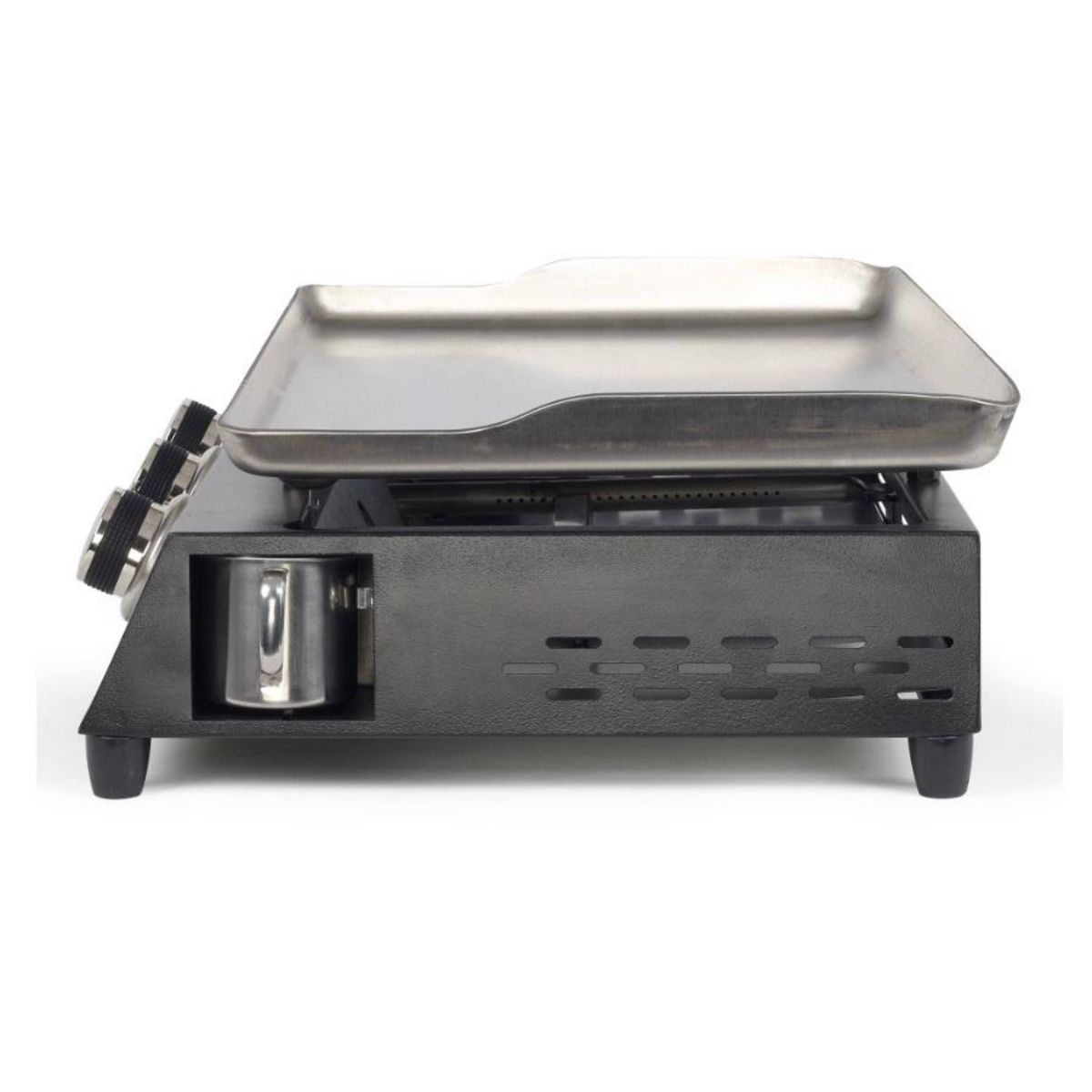 LIVOO Plancha gaz 7200w en métal noir - DOC249