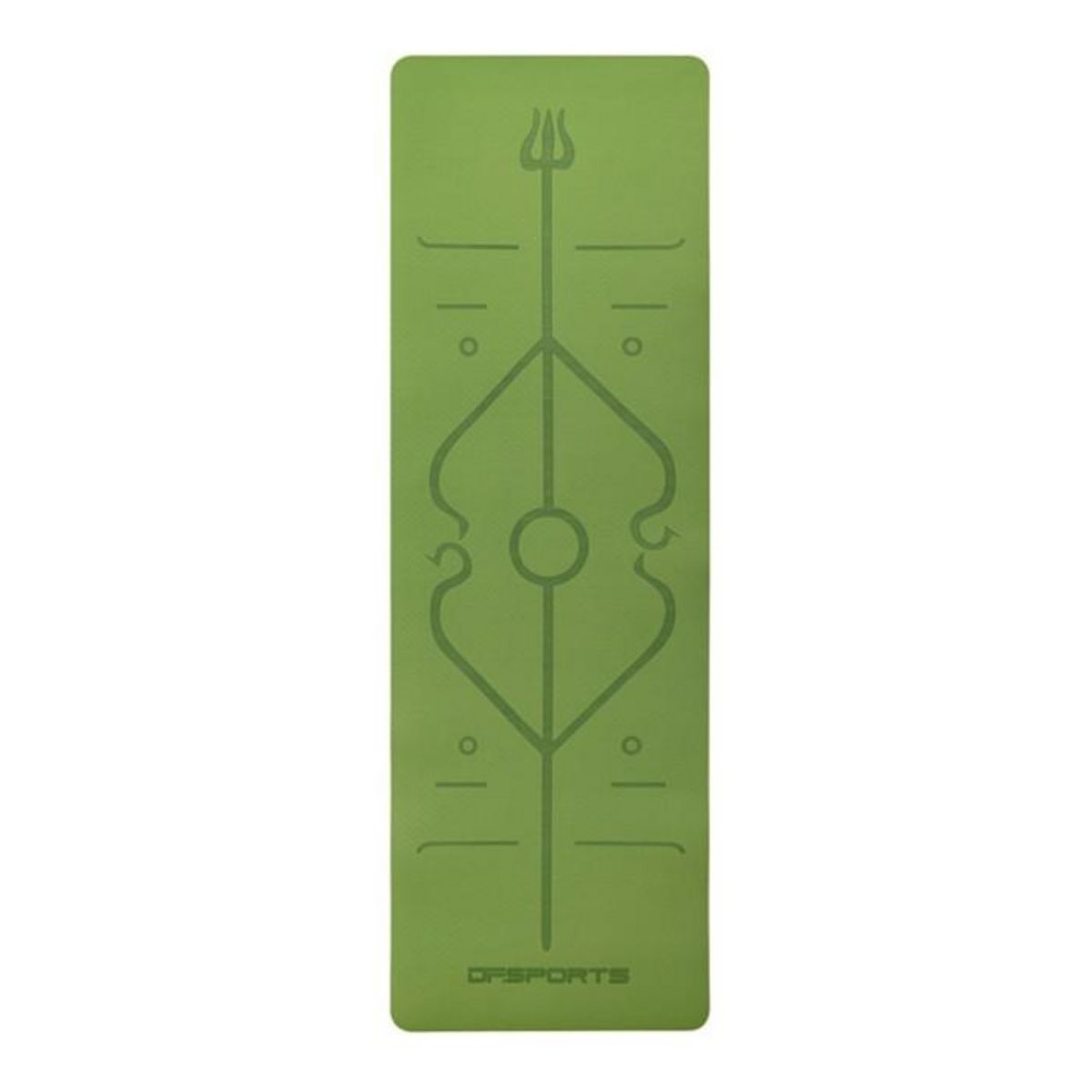 Paris Prix Tapis de Yoga Antidéprant  Zenitude  61x183cm Vert