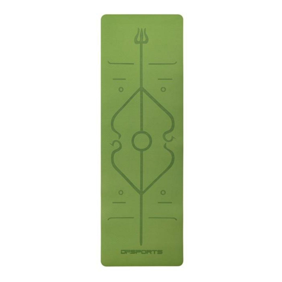 Paris Prix Tapis de Yoga Antidéprant  Zenitude  61x183cm Vert