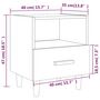 Voir la diapositive 6 : VIDAXL Tables de chevet 2 pcs Blanc 40x35x47 cm