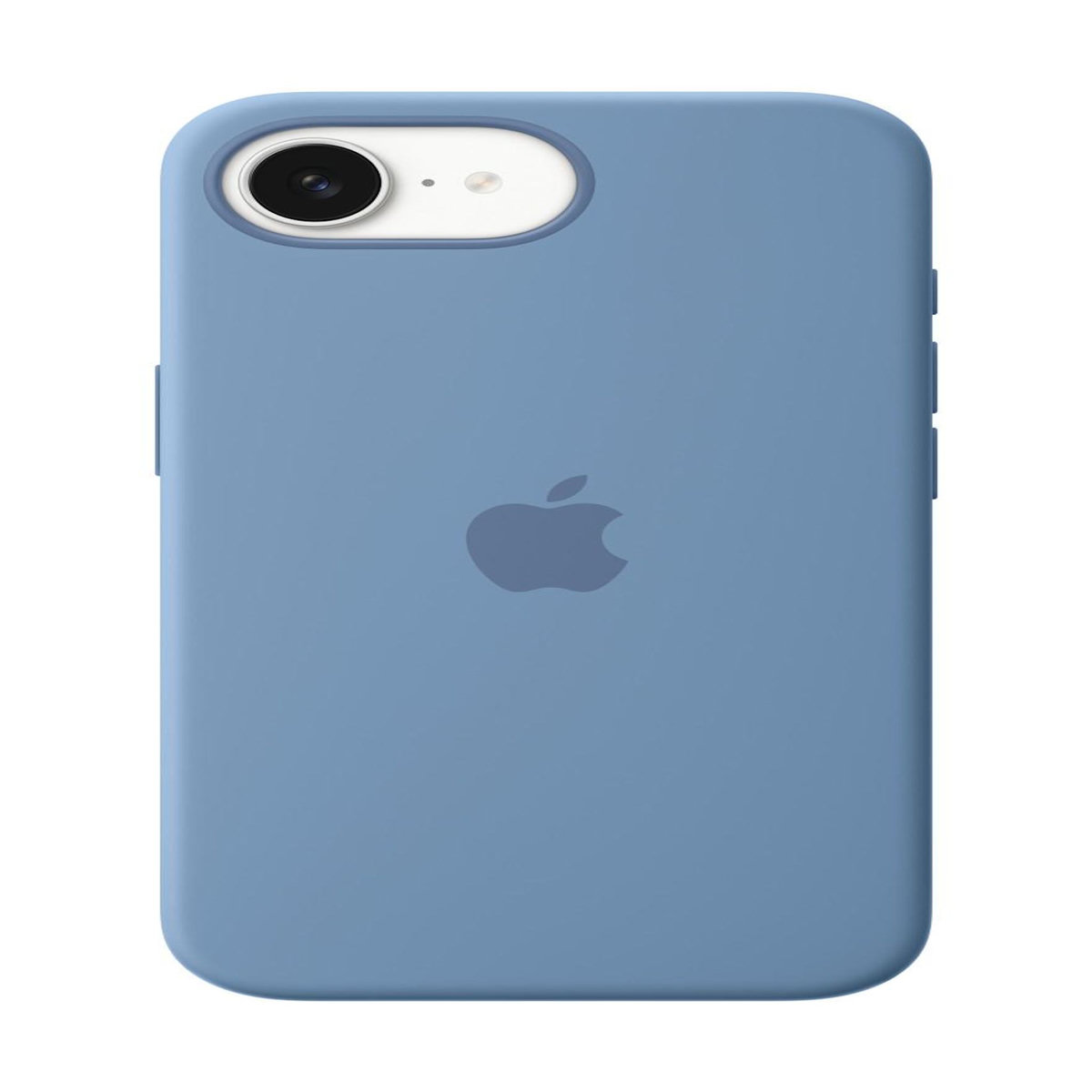 APPLE Coque iPhone 16e silicone Bleu d'hiver
