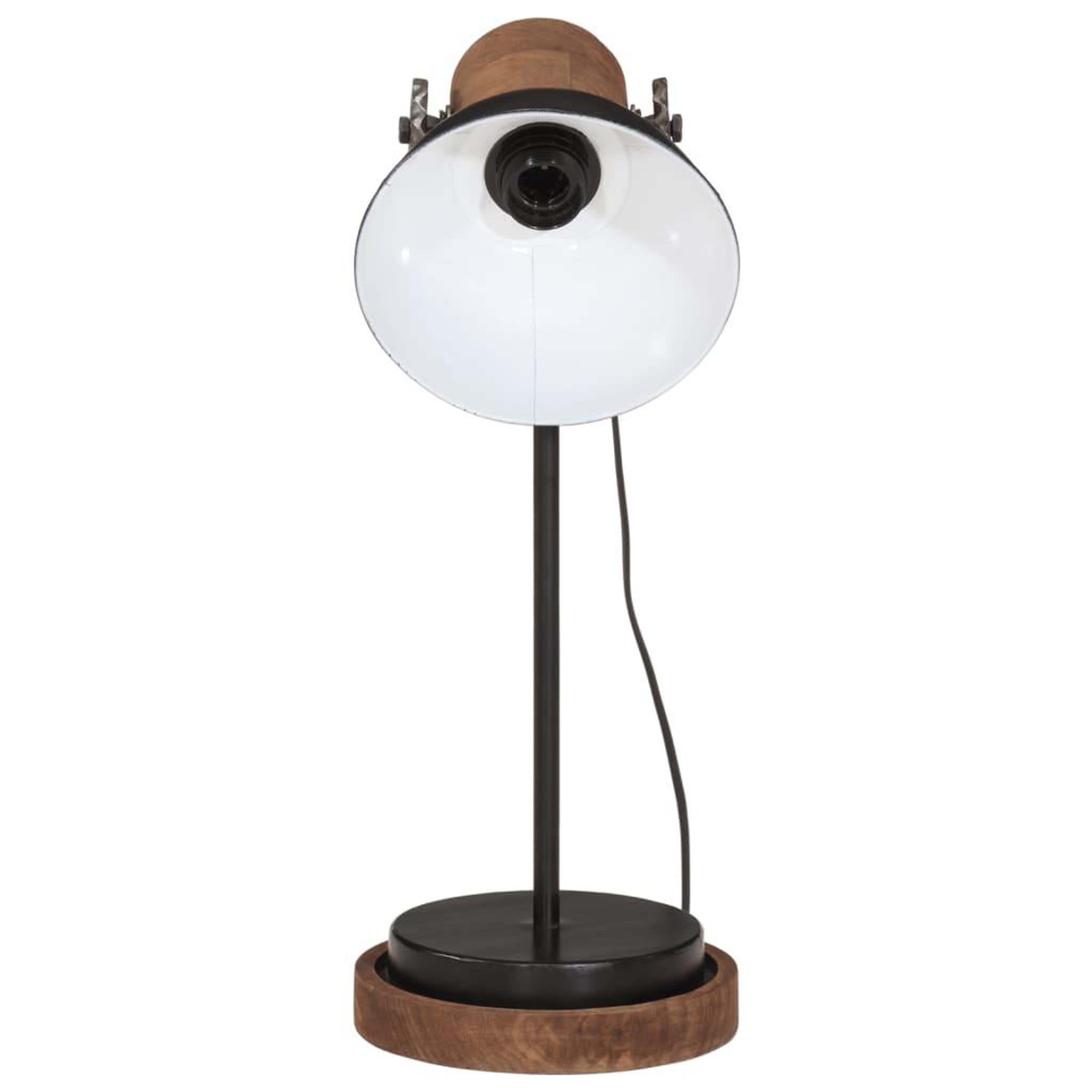 Voir la diapositive 3 : VIDAXL Lampe de bureau 25 W noir 17x17x50 cm E27