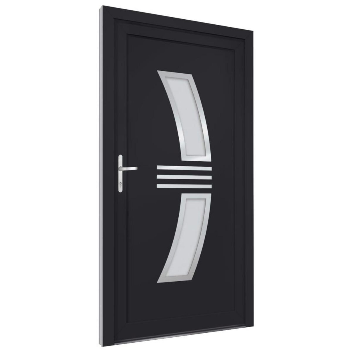 VIDAXL Porte d'entree anthracite 88x200 cm PVC
