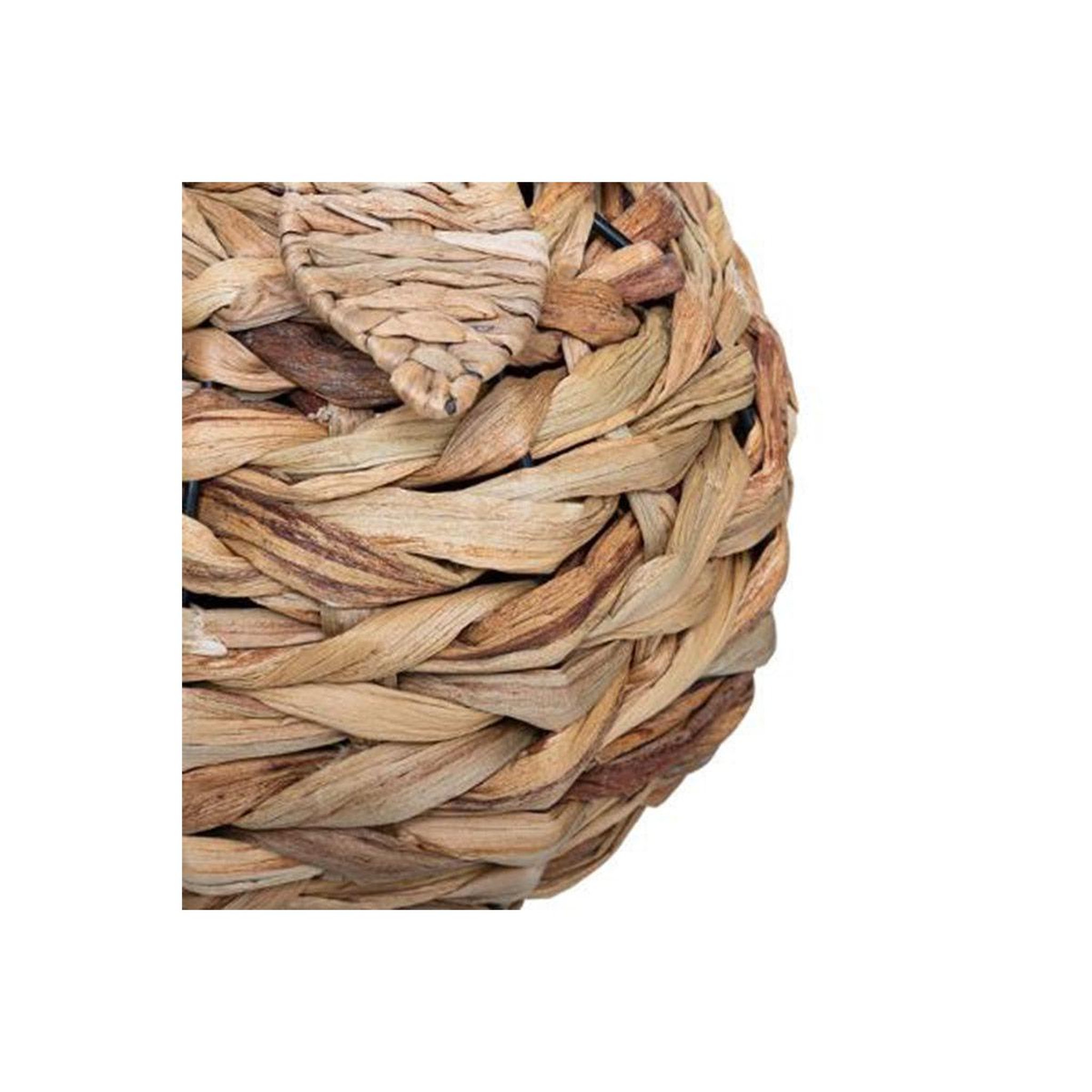 Voir la diapositive 2 : ATMOSPHERA Pomme déco à poser  vannerie  21cm naturel