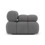Voir la diapositive 3 : LISA DESIGN Ruby - module d'assise gauche en velours texturé