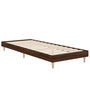 Voir la diapositive 3 : VIDAXL Cadre de lit sans matelas chene marron 75x190cm bois ingenierie