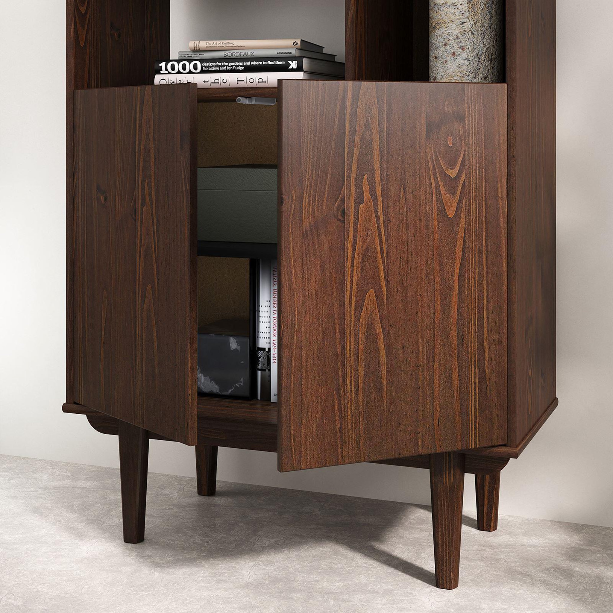 Voir la diapositive 6 : IDIMEX Buffet haut SIMONA H 188 cm en bois massif