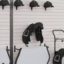 Voir la diapositive 3 : VIDAXL Porte-selle mural noir fer