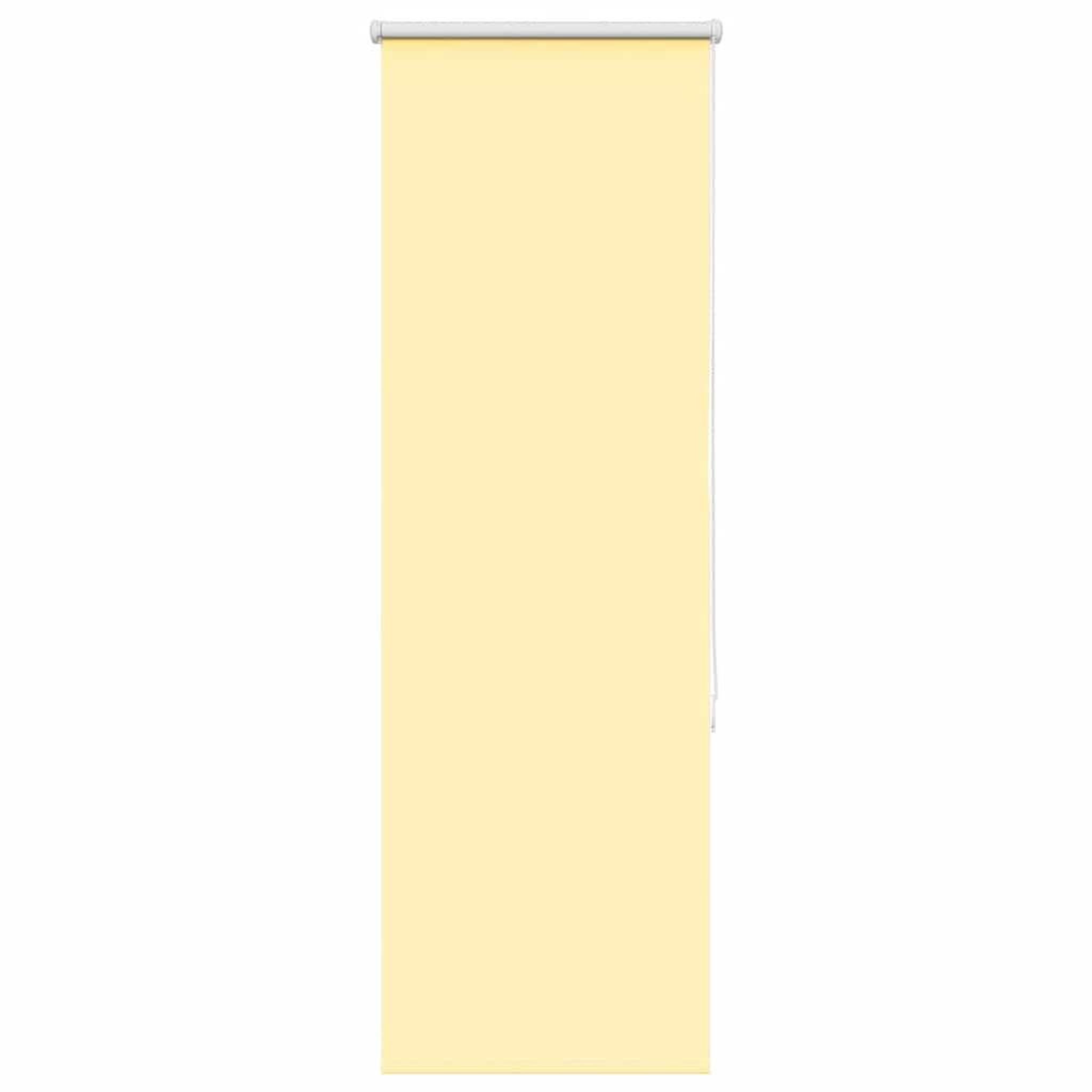 VIDAXL Store enrouleur occultant jaune largeur du tissu 50,7 cm