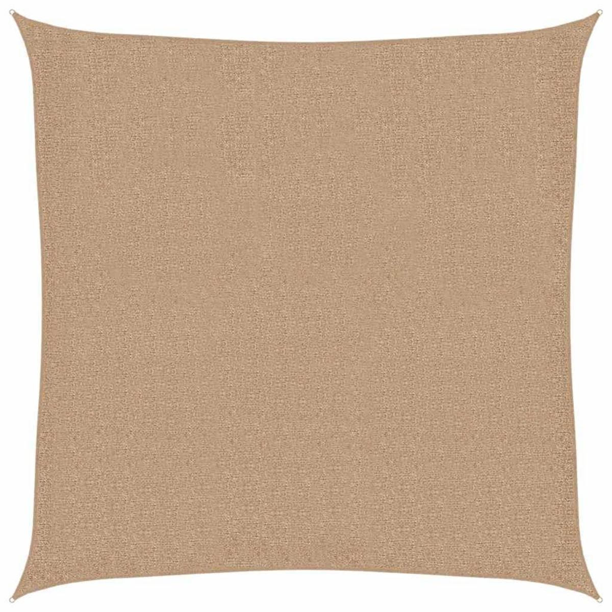 VIDAXL Voile d'ombrage 160 g/m^2 Taupe 3,6x3,6 m PEHD