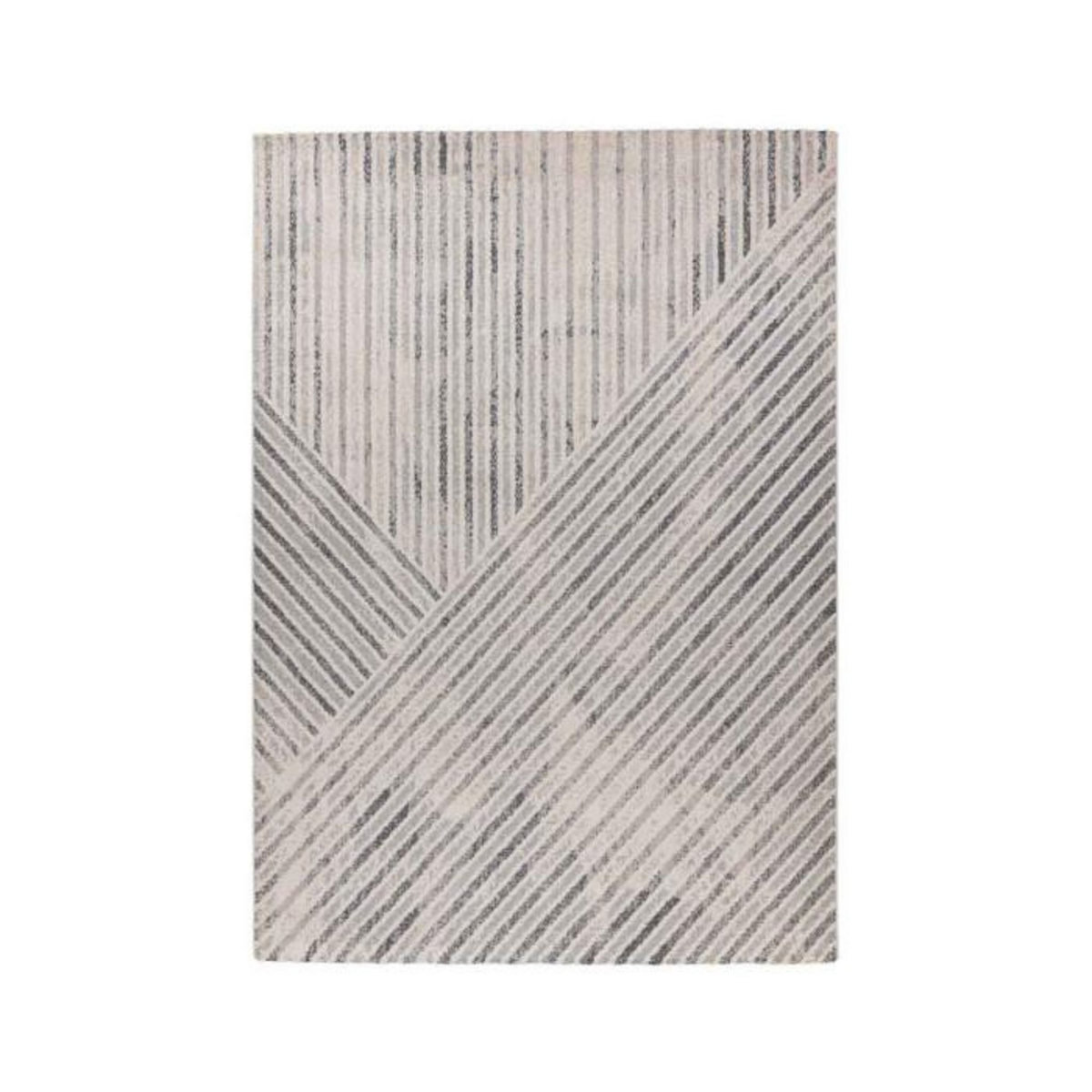 Paris Prix Tapis Tissé Graphique  Rhombus  Beige & Gris