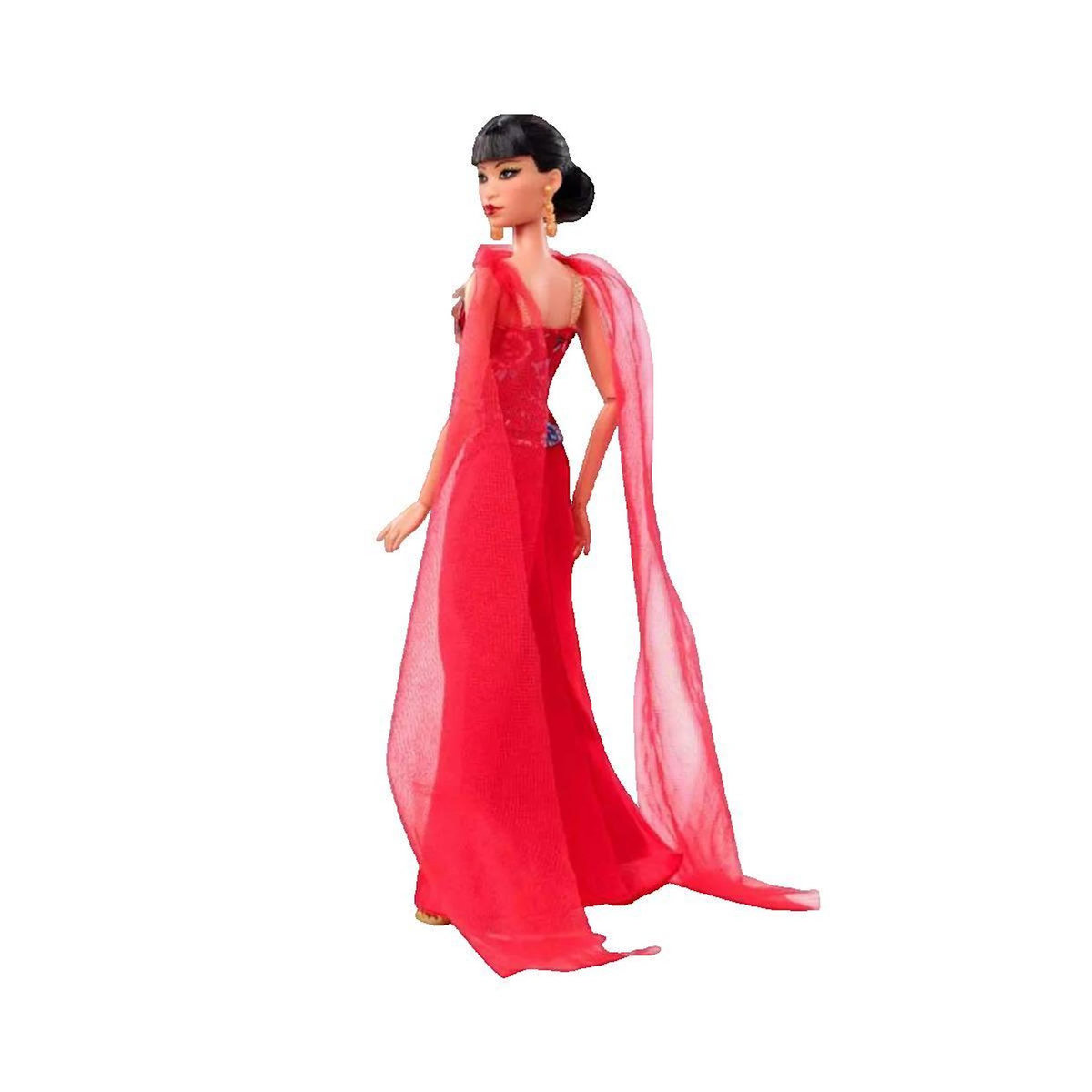 BARBIE Poupée Barbie Signature Rouge avec motifs dorés