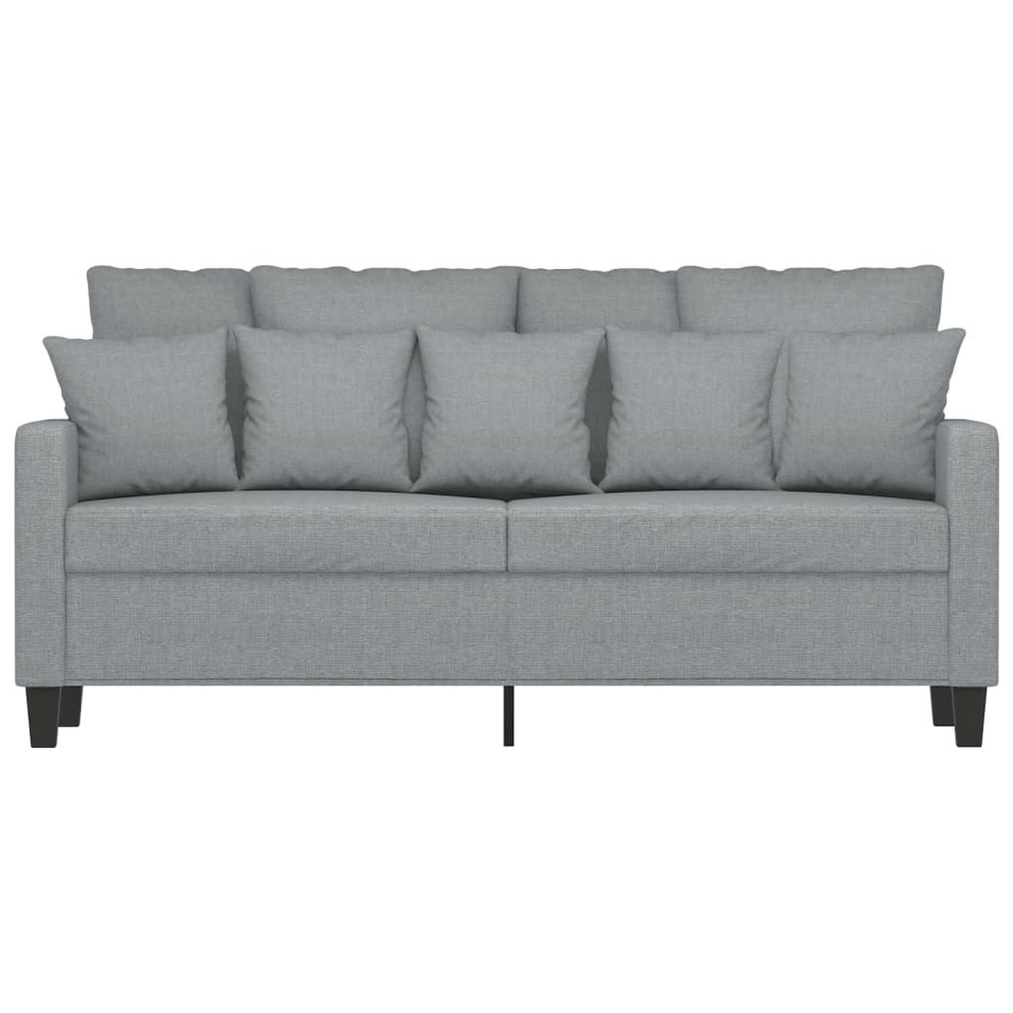 Voir la diapositive 3 : VIDAXL Canape a 2 places Gris clair 140 cm Tissu