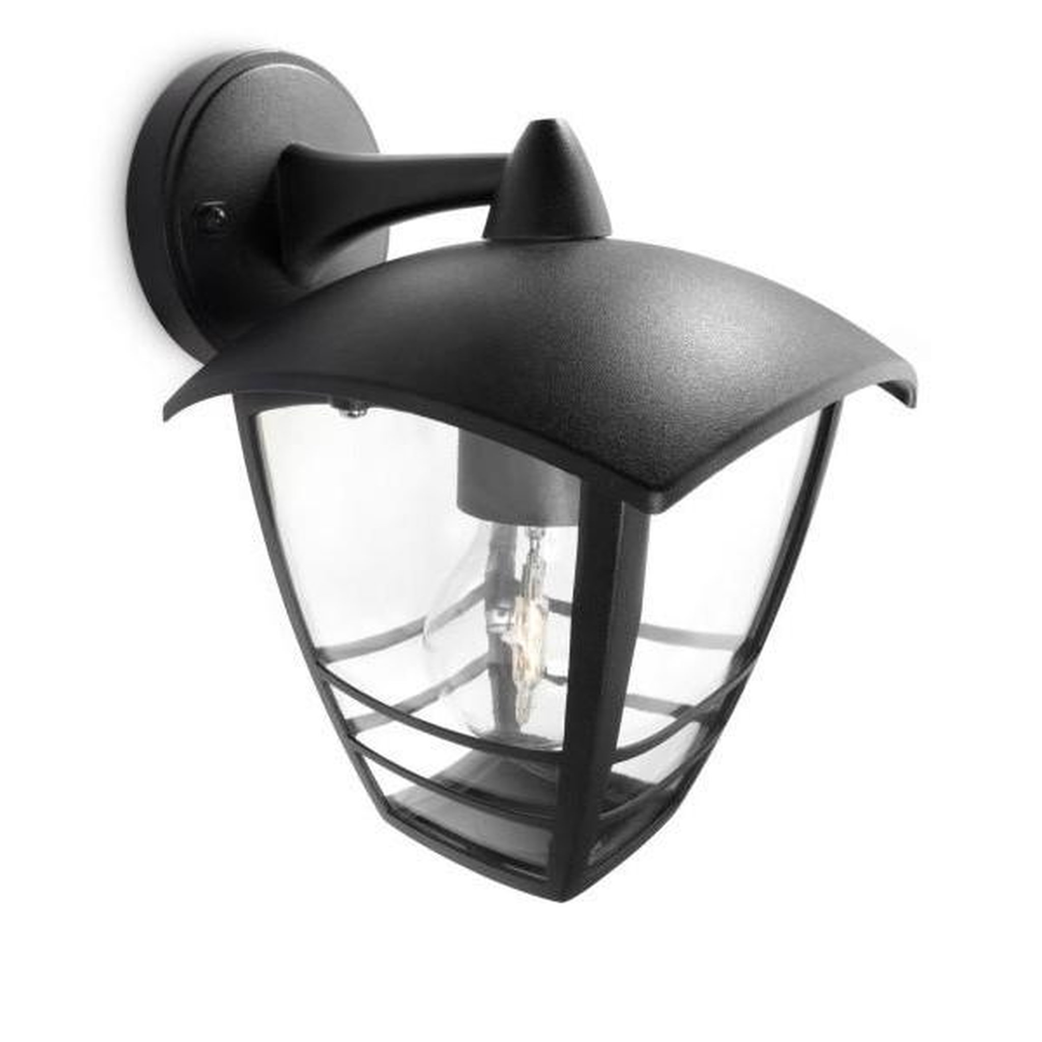 Voir la diapositive 2 : Philips Lanterne murale extérieure - PHILIPS - Creek - Aluminium - Noir