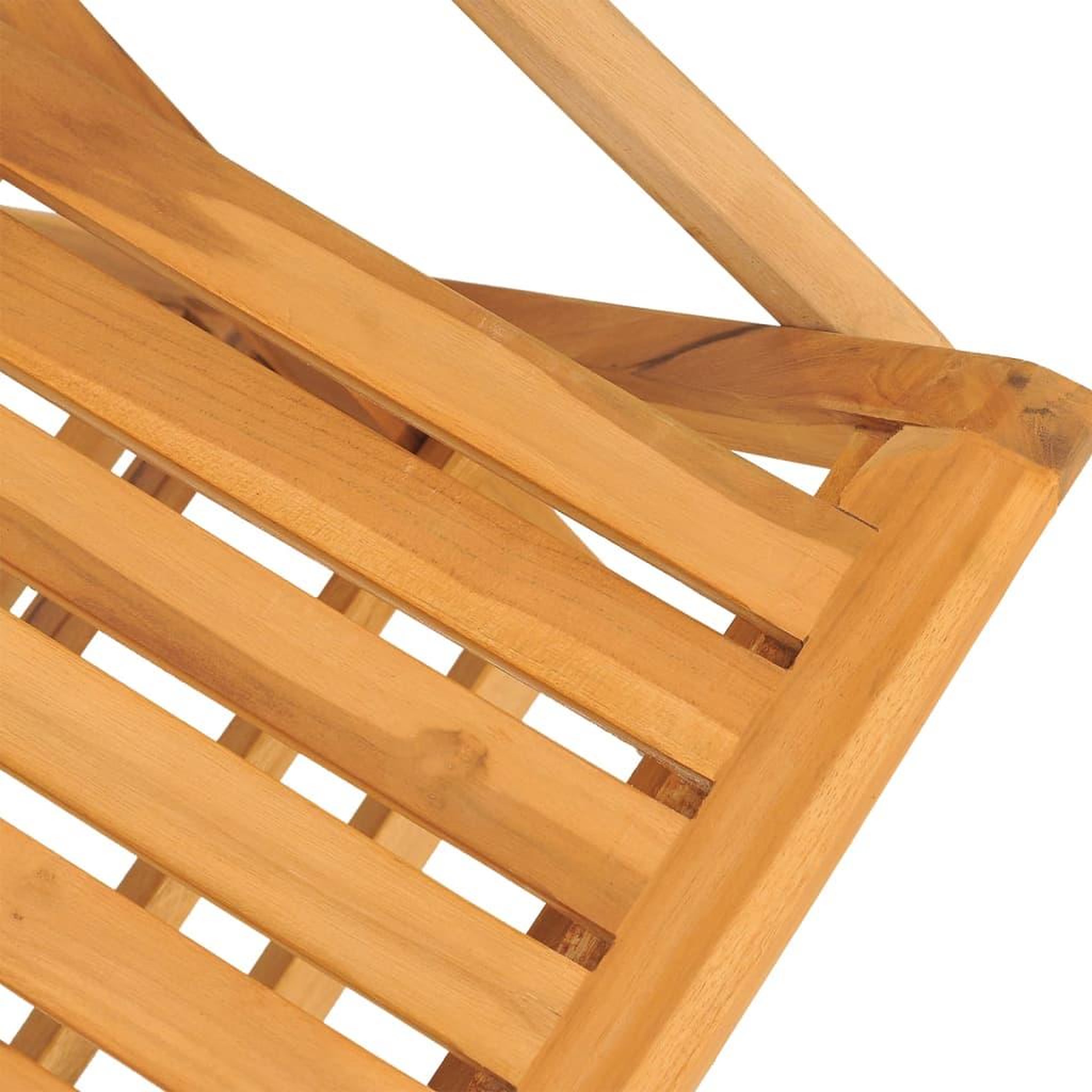 Voir la diapositive 4 : VIDAXL Chaises de jardin pliantes lot de 4 61x67x90cm bois massif teck