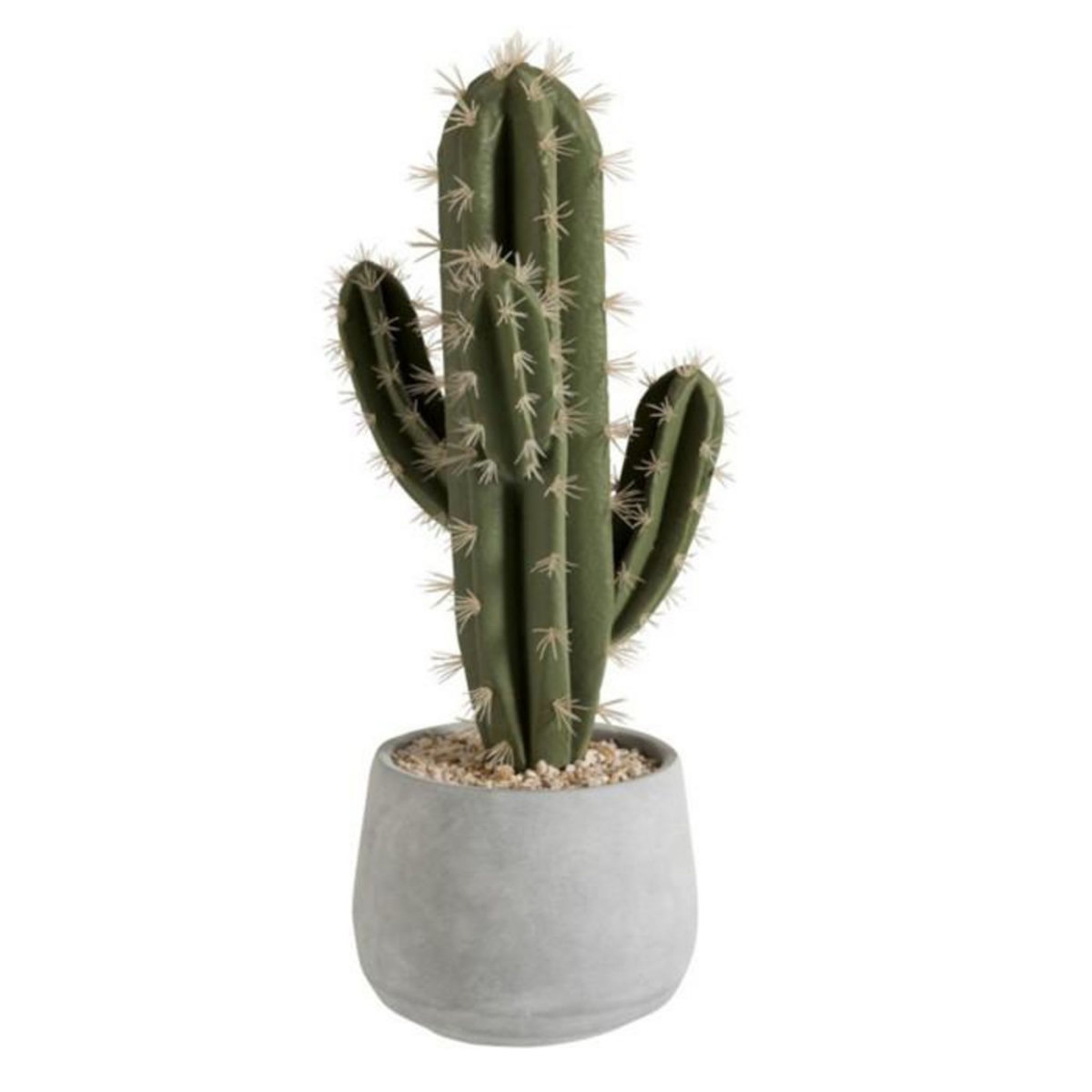 Paris Prix Plante Artificielle en Pot  Cactus  45cm Vert & Gris