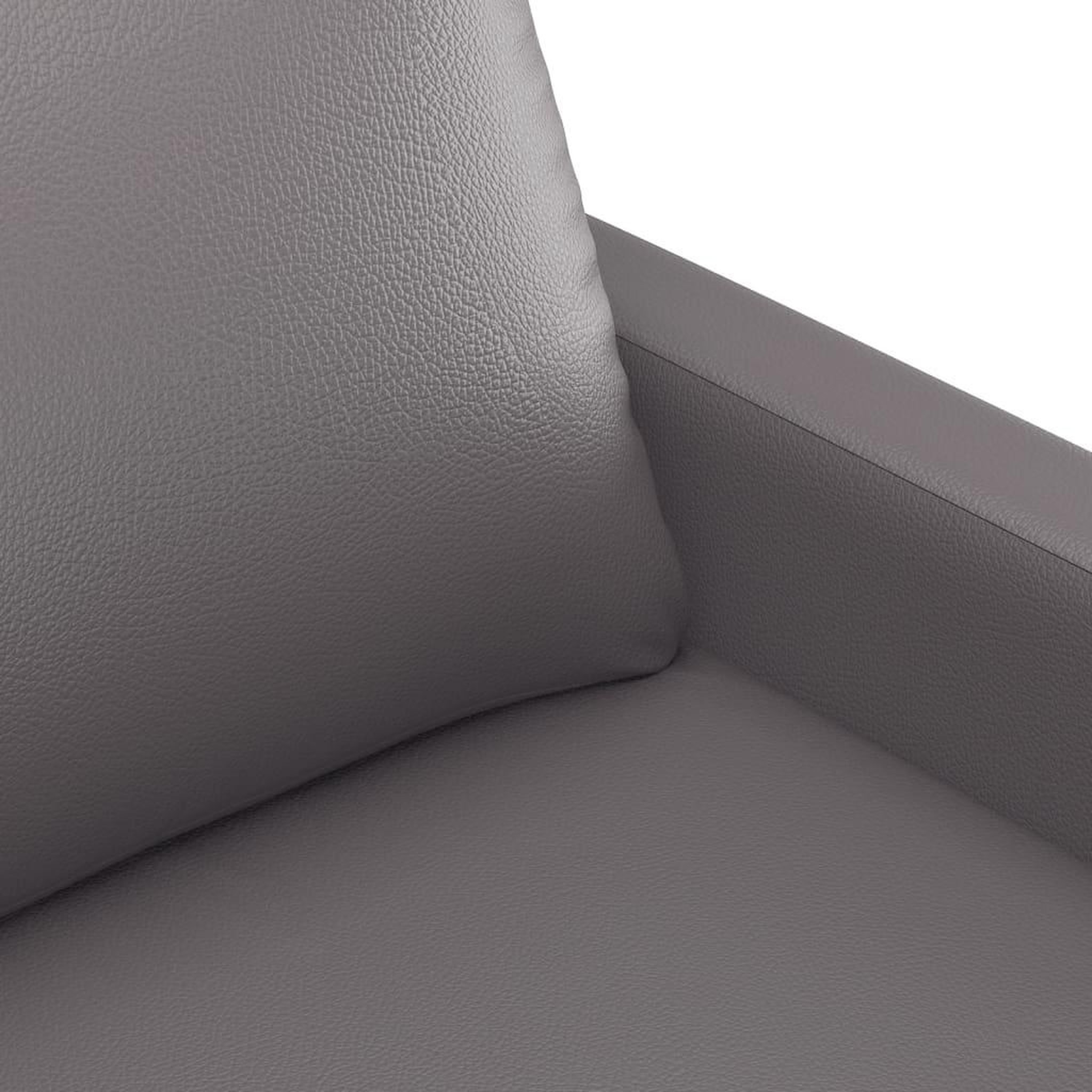 Voir la diapositive 5 : VIDAXL Ensemble de canapes 2 pcs avec coussins Gris Similicuir