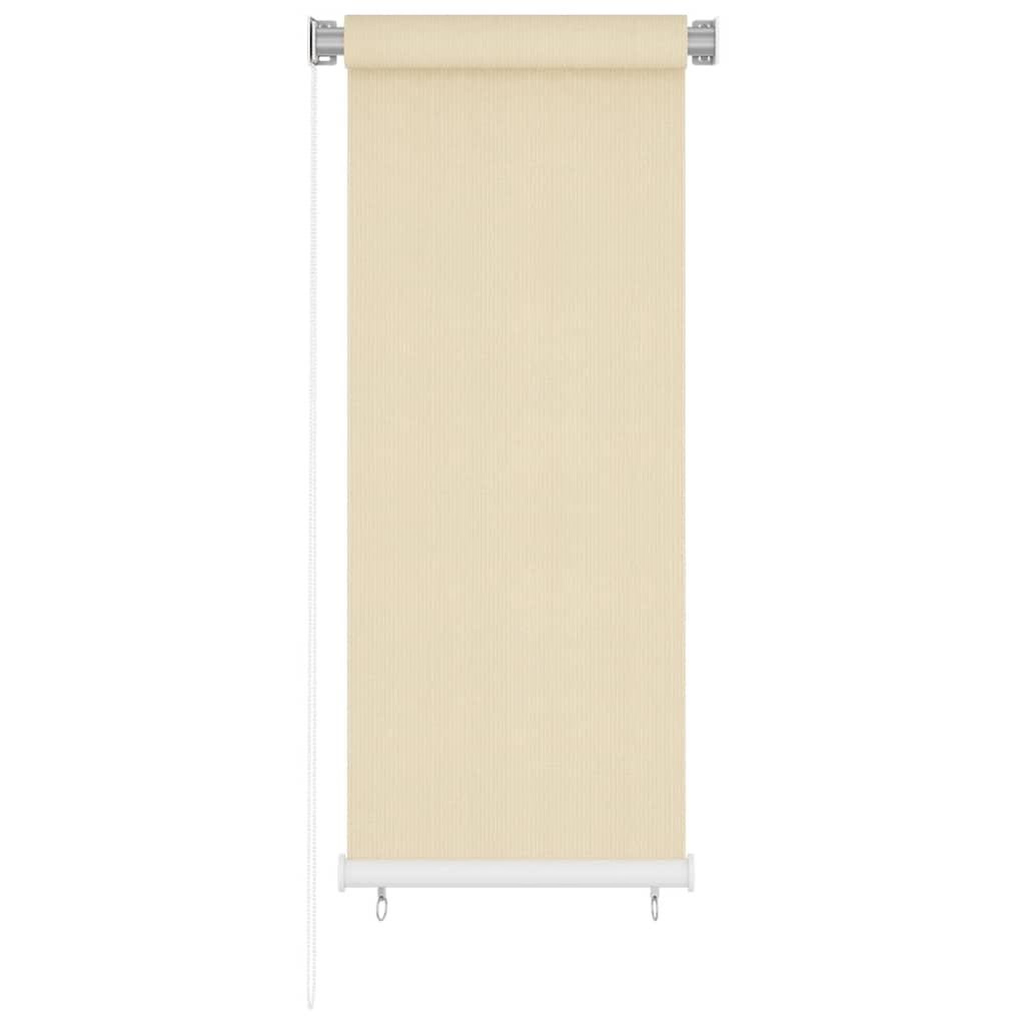 Voir la diapositive 2 : VIDAXL Store roulant d'exterieur couleur creme 65 (l) x 140 (h) cm hdpe