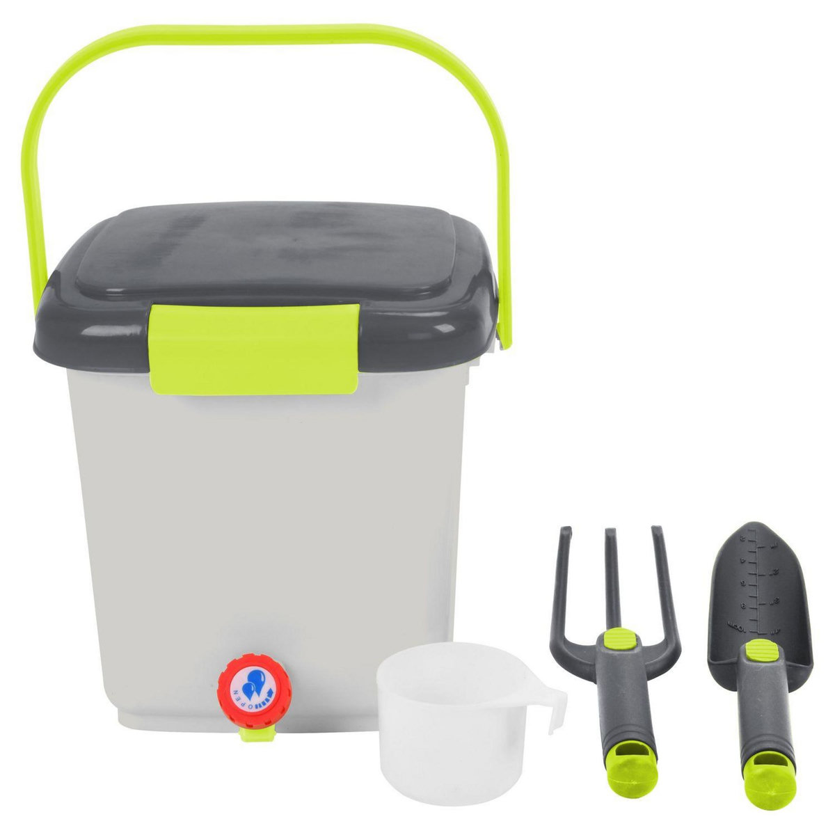 GARDENSTAR Bac à compost - 8L - avec accessoires