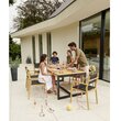 GARDENSTAR Table de jardin rectangulaire - 6/8 places - Bois d'acacia - SAHARA