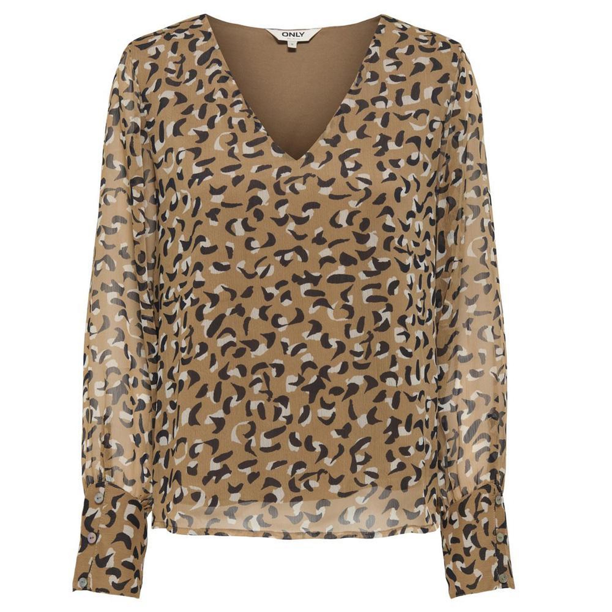 Voir la diapositive 1 : Only Blouse Marron Femme Only Tasha Otl