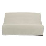 SOLEIL D'OCRE Housse clic-clac matelassée en coton PANAMA, par Soleil d'ocre. Coloris disponibles : Beige