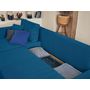 Voir la diapositive 4 : BEST MOBILIER Topaze - canapé d'angle réversible - 4 places - convertible avec coffre - en velours côtelé