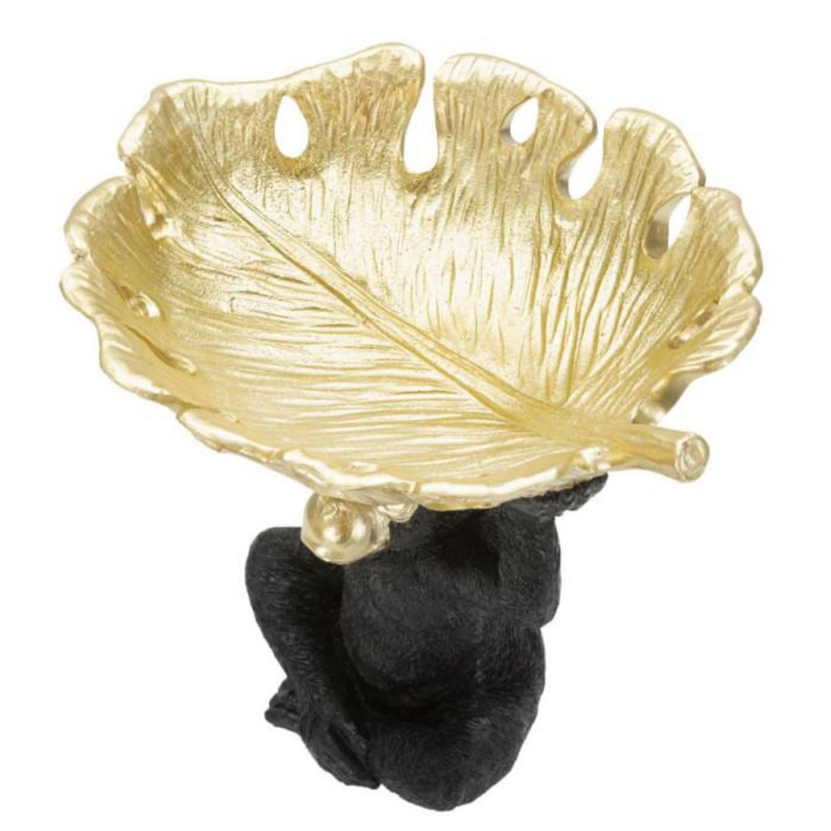 Paris Prix Vide-Poche Statuette  Singe  25cm Noir & Or
