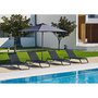 Voir la diapositive 5 : EZPELETA Parasol droit 250x250cm en aluminium gris anthracite EOLO