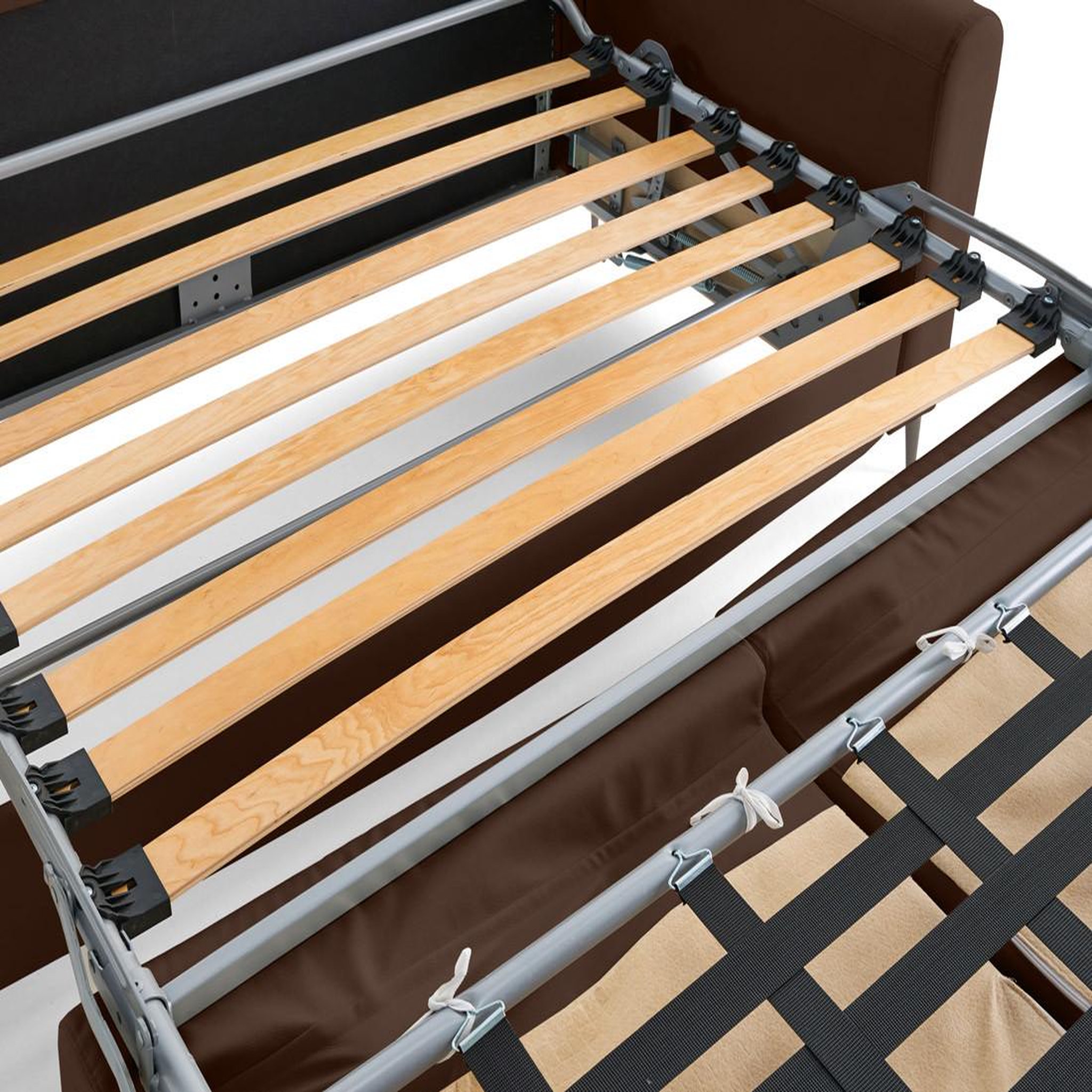 Voir la diapositive 5 : LISA DESIGN Owen - canapé 3 places convertible express couchage quotidien 140 cm matelas 12 cm en simili
