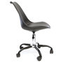 Voir la diapositive 3 : Paris Prix Lot de 2 Chaises à Roulettes  Kiruna  92cm Noir