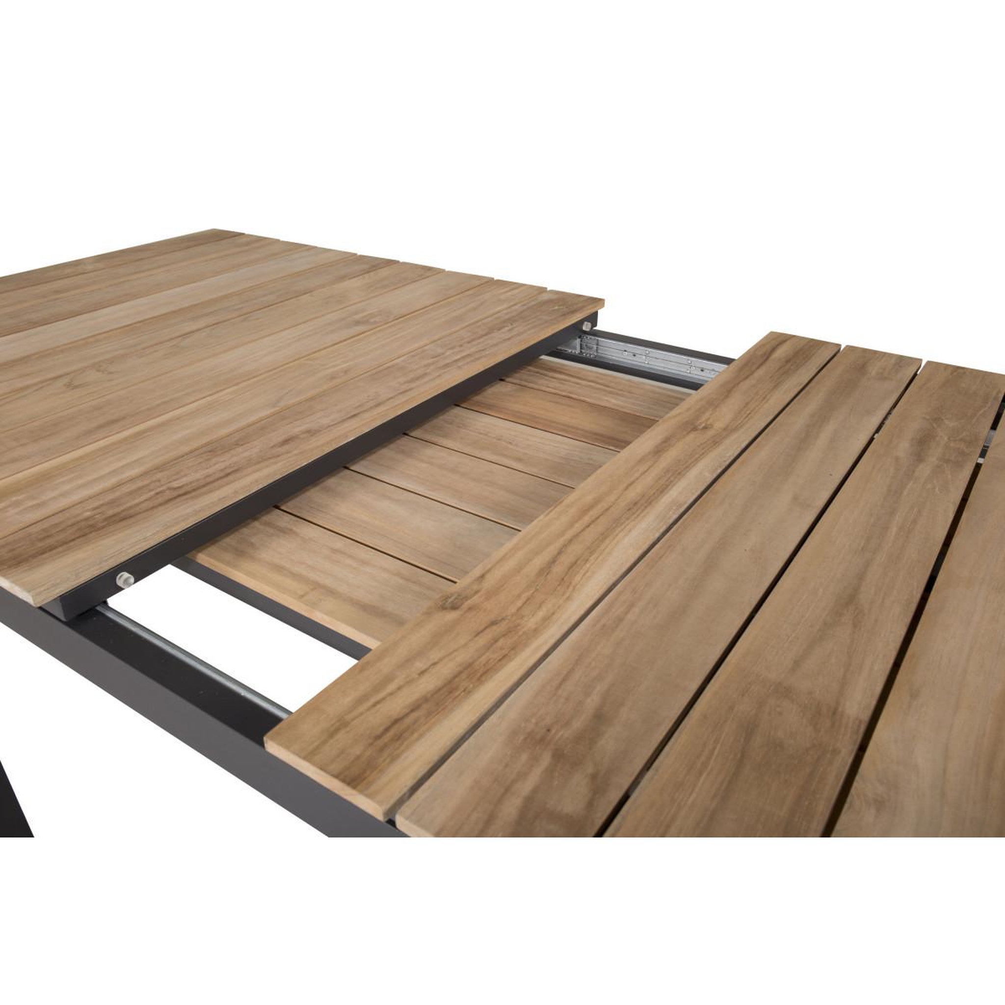 Voir la diapositive 4 : Paris Prix Table de jardin extensible  mexico  180-240cm naturel & noir