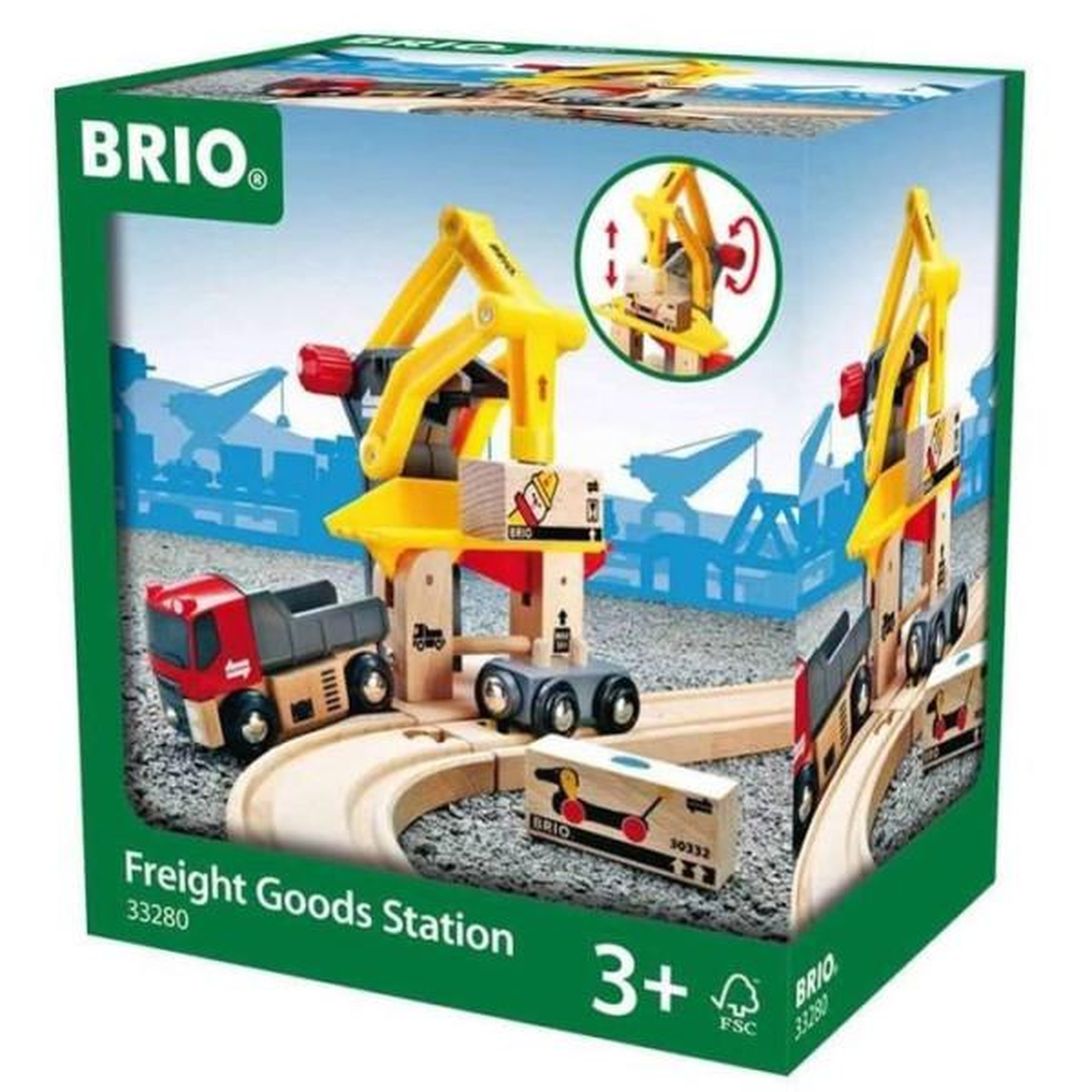 Voir la diapositive 3 : Brio Brio world grue de chargement de marchandises - accessoire pour circuit de train en bois - ravensburger - mixte des 3 ans - 3328