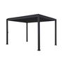 Voir la diapositive 3 : SWEEEK Pergola bioclimatique. aluminium. 3x4m. lames orientables + persienne verticale 130cm anthracite