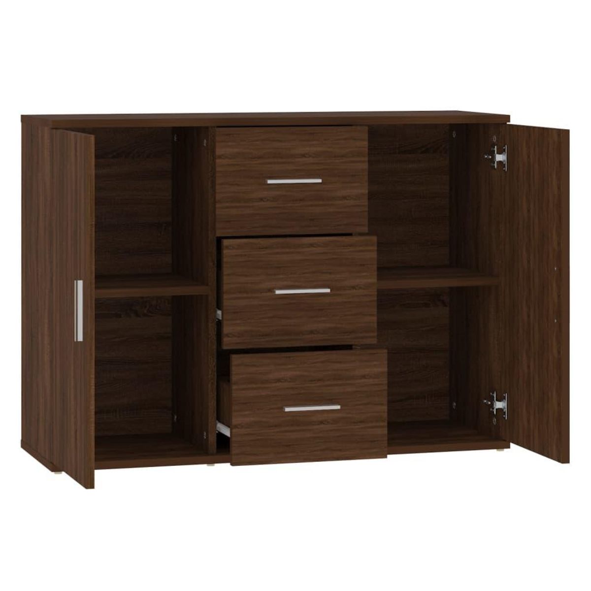 VIDAXL Buffet Chene marron 91x29,5x65 cm Bois d'ingenierie