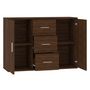 Voir la diapositive 5 : VIDAXL Buffet Chene marron 91x29,5x65 cm Bois d'ingenierie