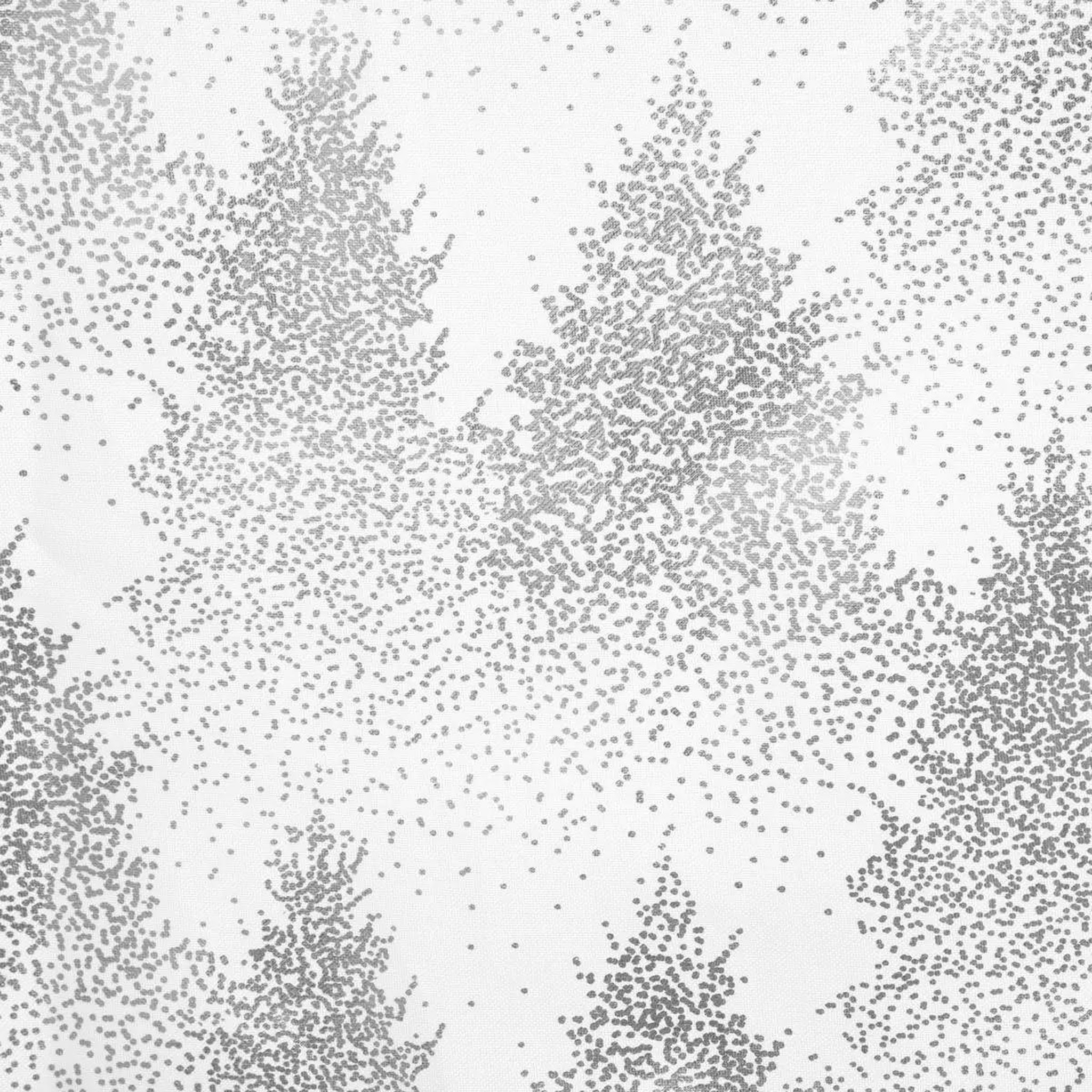 Voir la diapositive 2 : ATMOSPHERA Nappe imprimée sapin  colorama  140x240cm blanc & argent