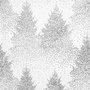 Voir la diapositive 2 : ATMOSPHERA Nappe Imprimée Sapin  Colorama  140x240cm Blanc & Argent