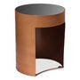 Voir la diapositive 1 : Paris Prix Table d'Appoint Design  Sela  50cm Cuivre & Noir