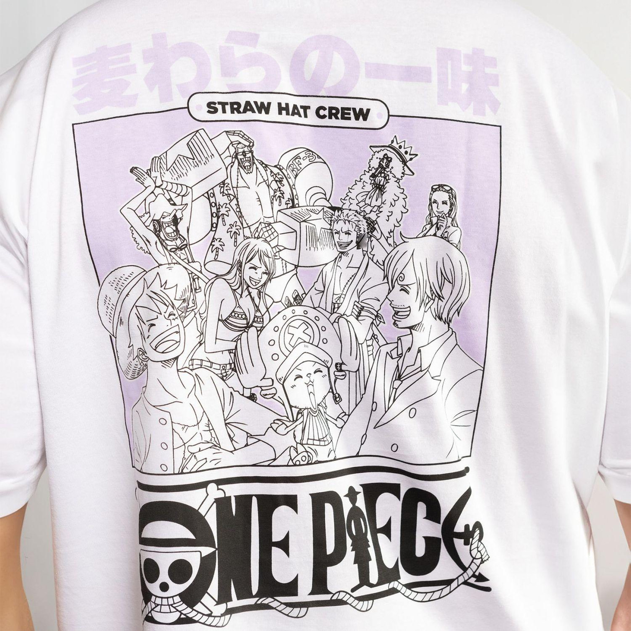 Voir la diapositive 2 : CAPSLAB T-shirt homme confort fit avec print One Piece Crew