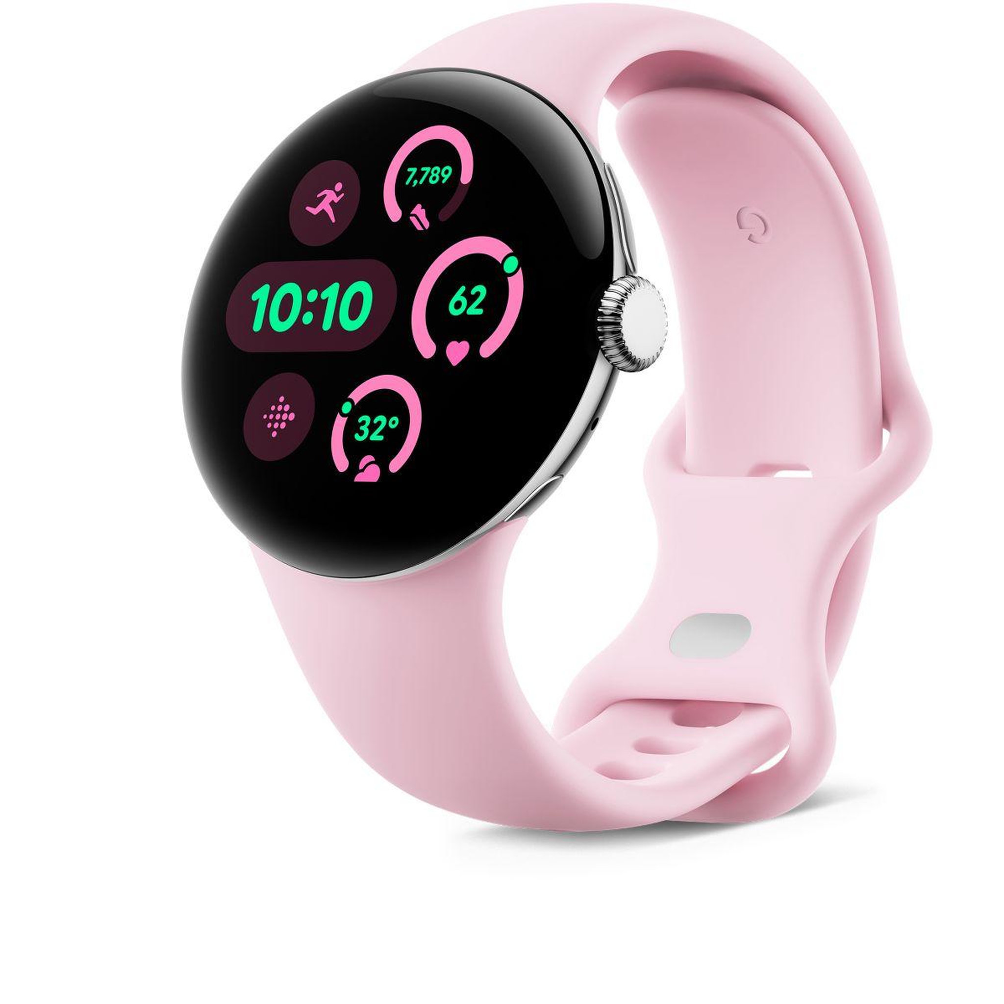 Voir la diapositive 1 : GOOGLE Montre connectée Pixel Watch 3 41 m Argent Poli Bluetooth