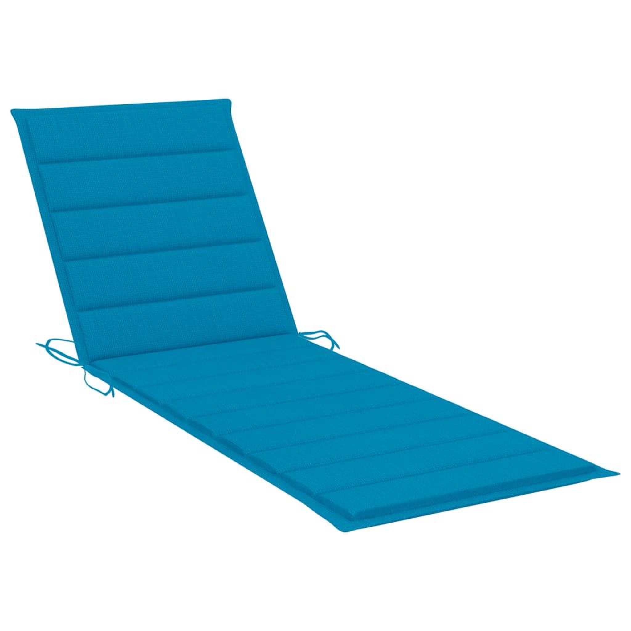 Voir la diapositive 4 : VIDAXL Chaise longue de jardin avec coussin Bois d'acacia solide