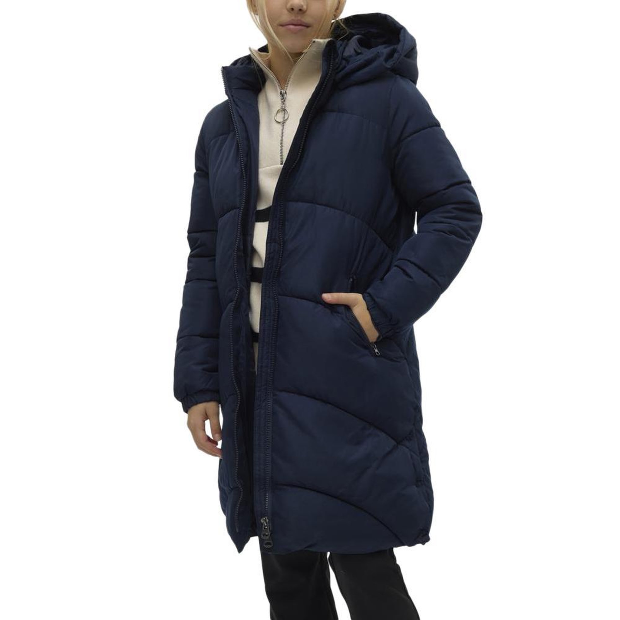 Voir la diapositive 2 : Vero Moda Doudoune marine fille vero moda mary